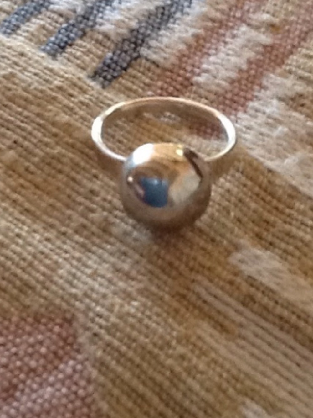 Native Sterling Ball Ring - Picture 2 of 4